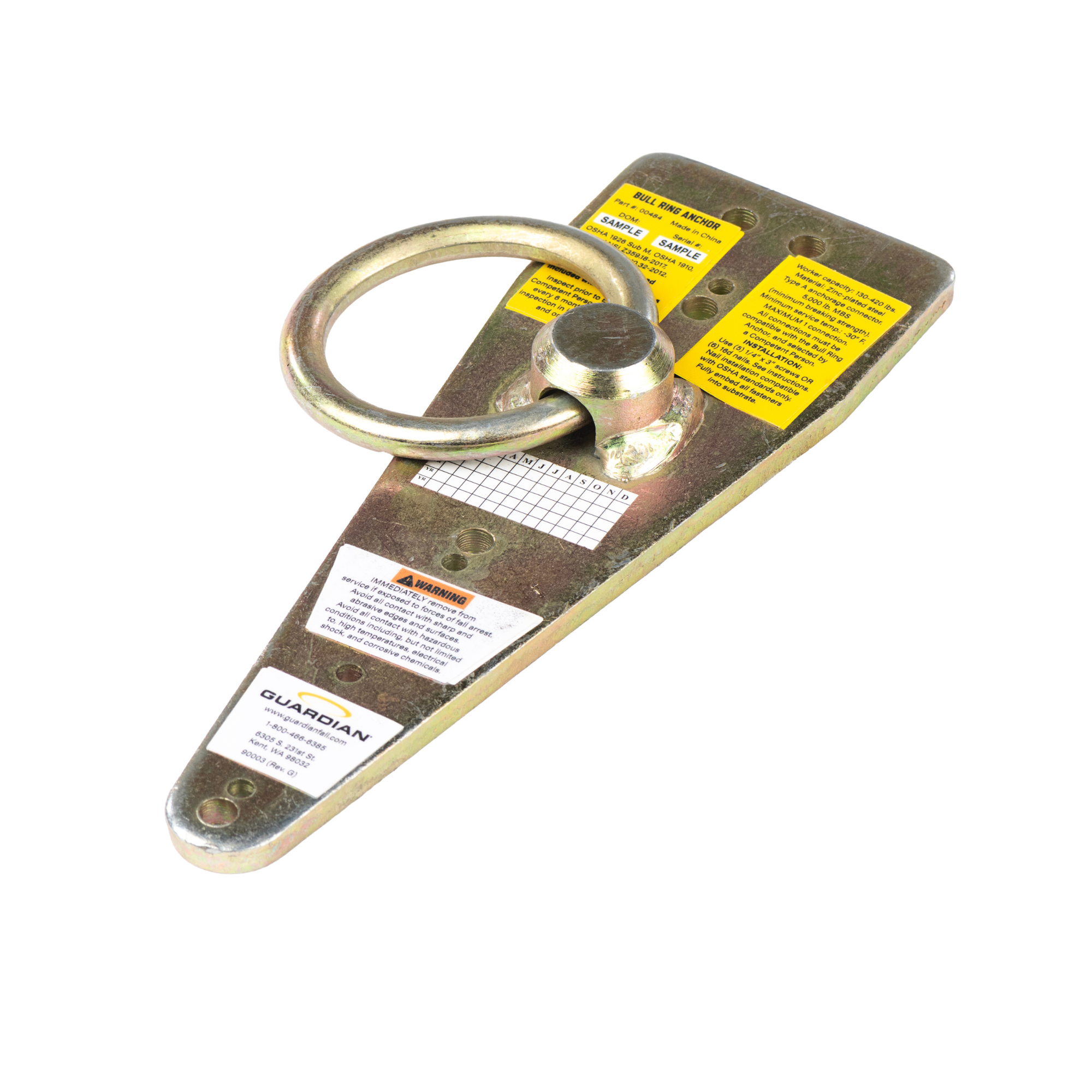 Guardian 00484 Bull Ring Anchor from Columbia Safety